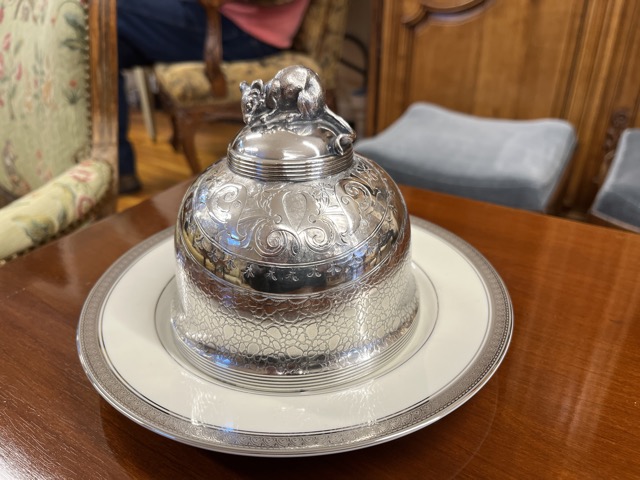 19th C. Sterling Silver Cheese Dome